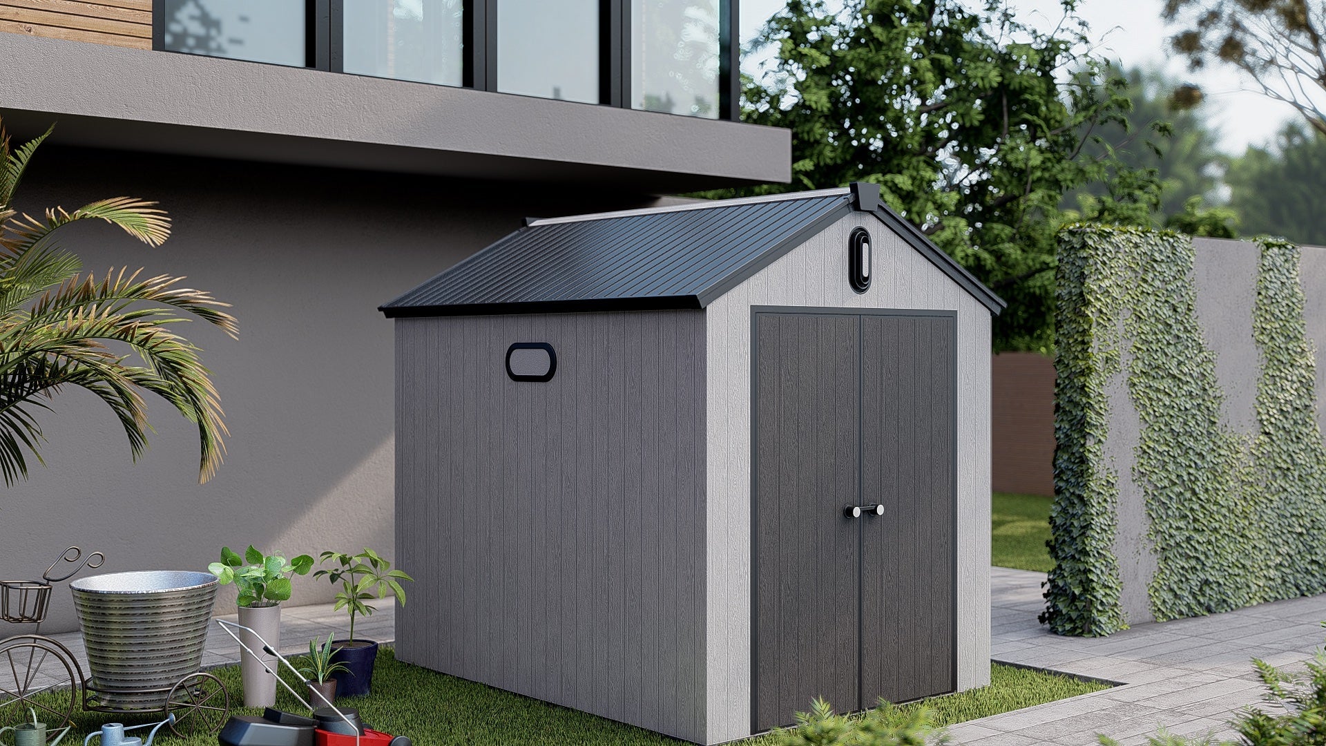 Resin Garden Shed 6x8ft – Bargain Backyard