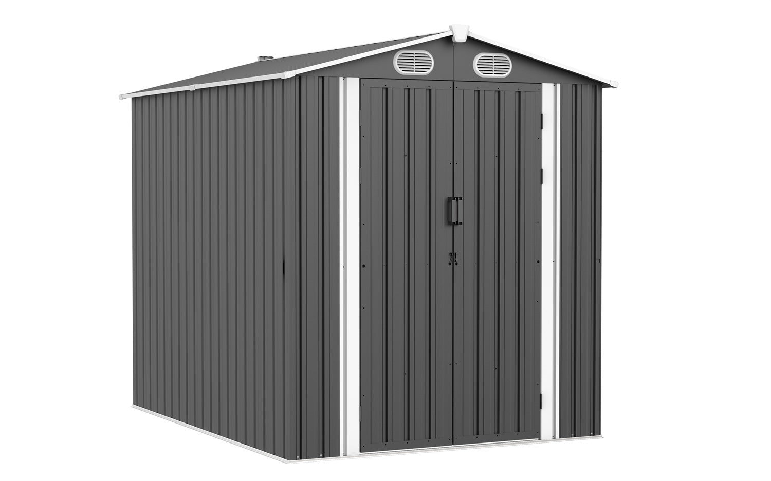 Garden Shed 8 x 6ft Shadow Grey – Bargain Backyard