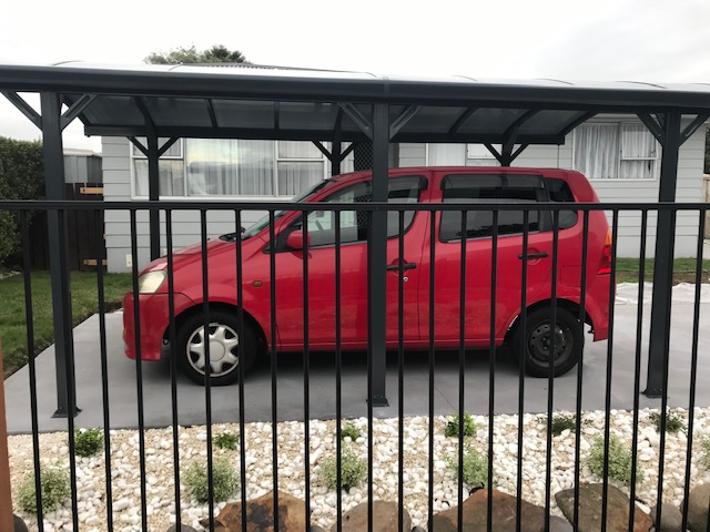 Rhino Carport 5m x 3m built by Pamela Howard