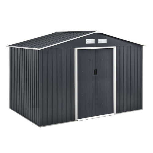 Garden Shed 9 x 6ft Cold Grey